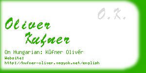 oliver kufner business card